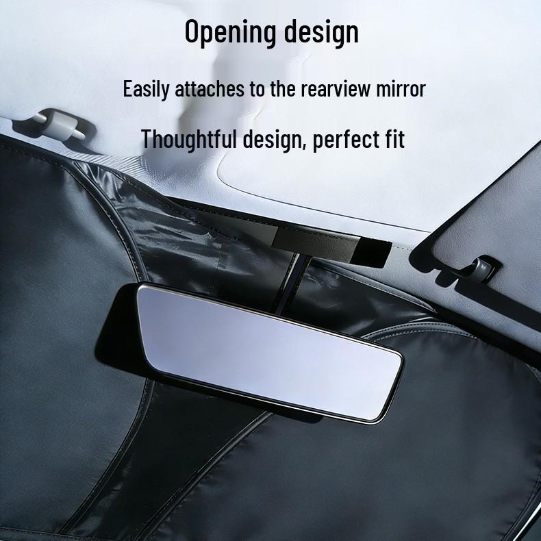 Titanium Silver Foldable Automotive Windshield Sunshade with Heat Insulation and UV Protection
