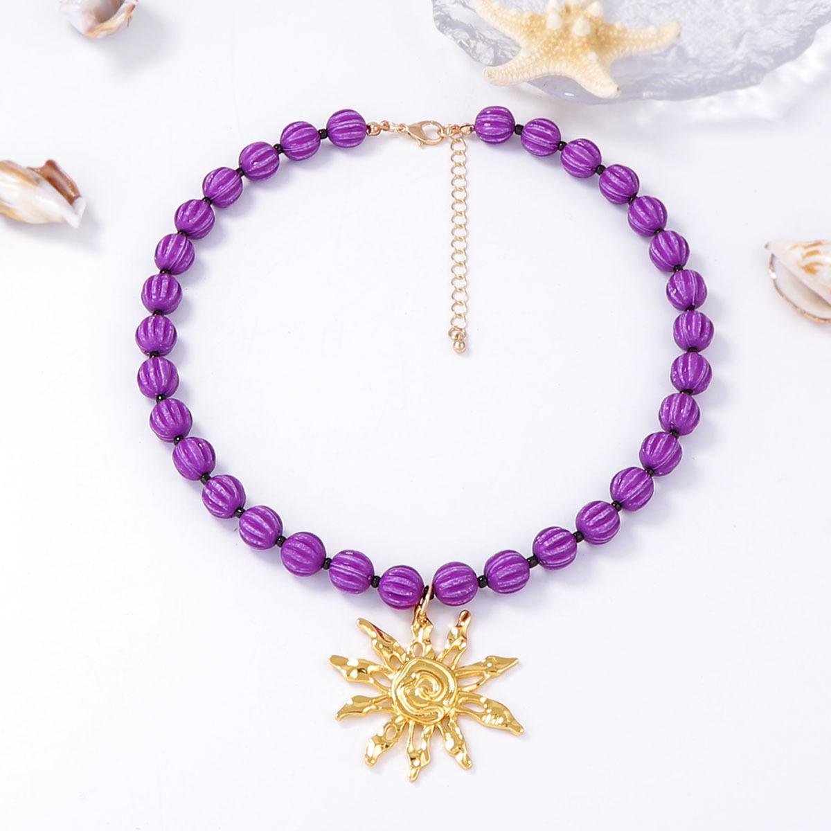 

Модное ожерелье для женских украшений фиолетовый