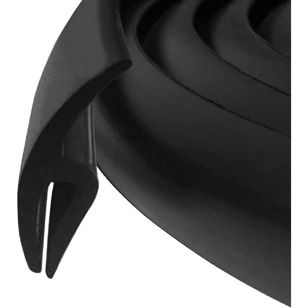 Резиновая полоса, 1,7 м, уплотнительная полоса для лобового стекла автомобиля, молдинг, черная резиновая уплотнительная полоса для окон и дверей автомобиля, погодостойкая резина