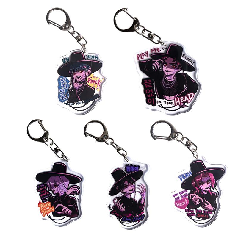 Kpop Caçadores de Demônios Cartas Adesivos Anime Moive Cartas de Álbum Huntrix Kpop Chaveiros Decoração de Aniversário Presente para Fãs Lembrancinha