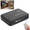 4K Rozhraní High Definition Multimedia Switcher 3 Vstupy 1 Výstup Rozbočovač Adaptér HD IR Dálkové ovládání