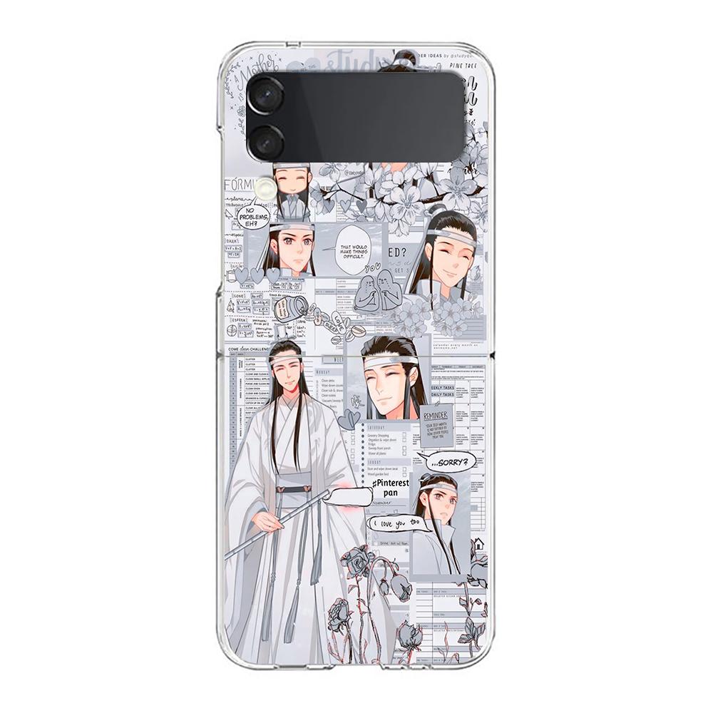 Anime Mo Dao Zu Shi Wei Wuxian Clear Phone Case For Samsung Galaxy Z Flip 4 Thin High Hard Shell on For Galaxy Z Flip 3 5G Cover