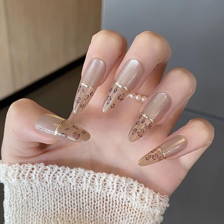 Wearing Nail Advanced Sense Spring and Summer Flash Diamond Butterfly Handmade Nail Piece Spice Girl Wearing Nail Piece