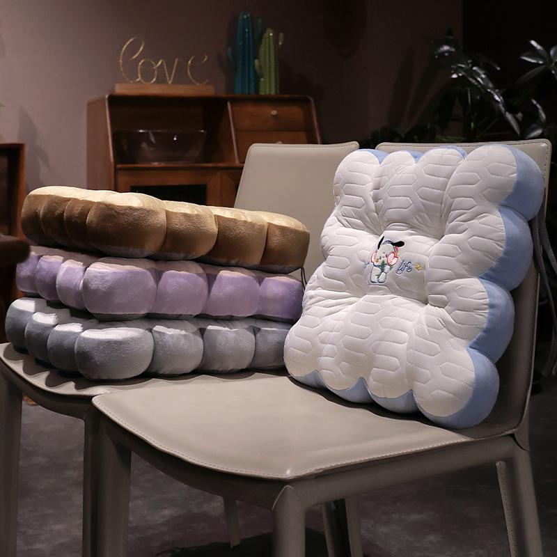 Seat Cushion for Prolonged Sitting Latex Thickened Petal Chair Cushion Summer Office Fart Cushion Ground Cushion Cushion