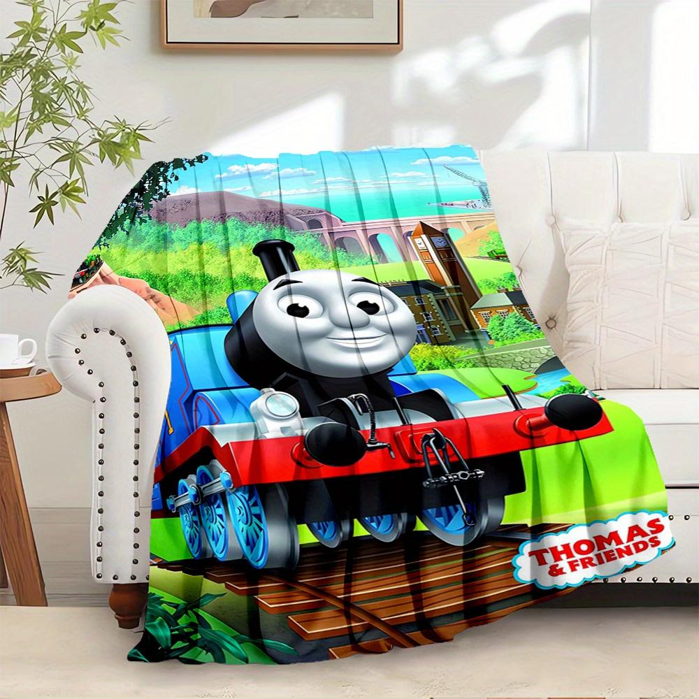 

1pc Thomas,Railway,AdventureTheme Digital Printed Flannel Blanket, Super Soft Plush Fleece Bed Cover, Multi-Function Four Seasons Hypoallerg 100x150cm