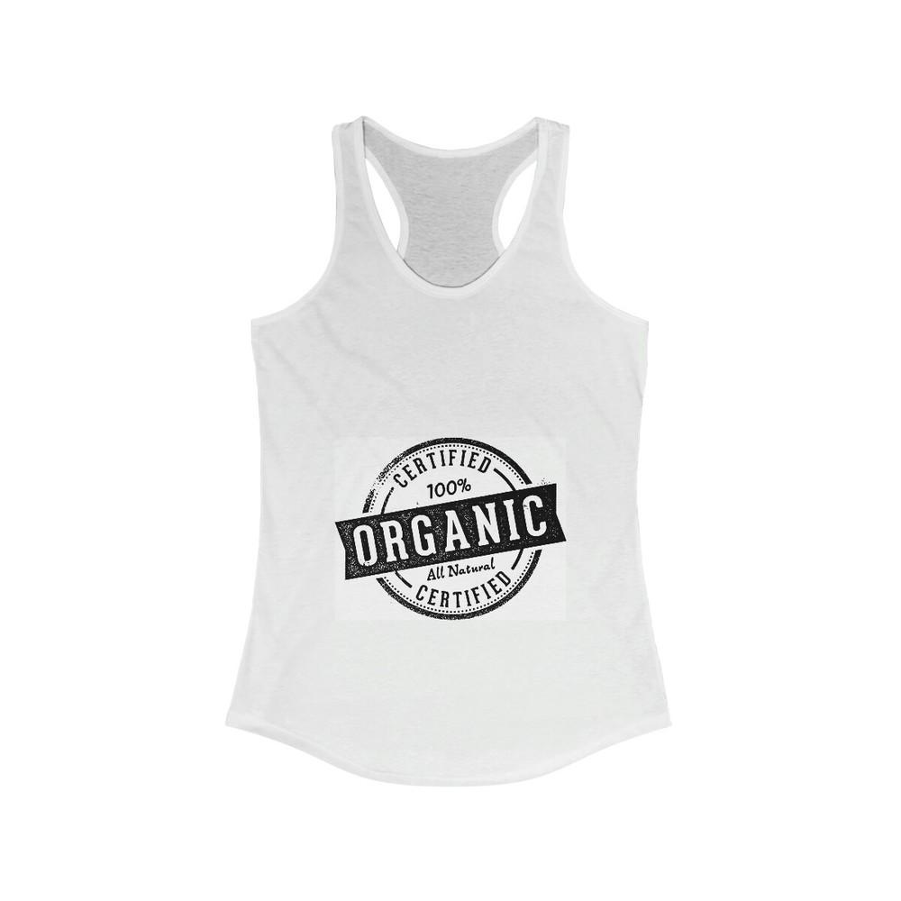 Women s Ideal Racerback Tank Certified Organic Food Stamp Label Unisex T-Shirt XXXL