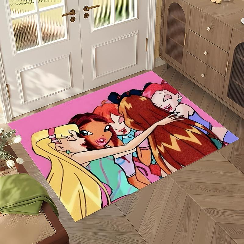 Winx Club (1) Office Rug Elegant Floor Rug for Office Living Room Bedroom and Indoor Home Spaces