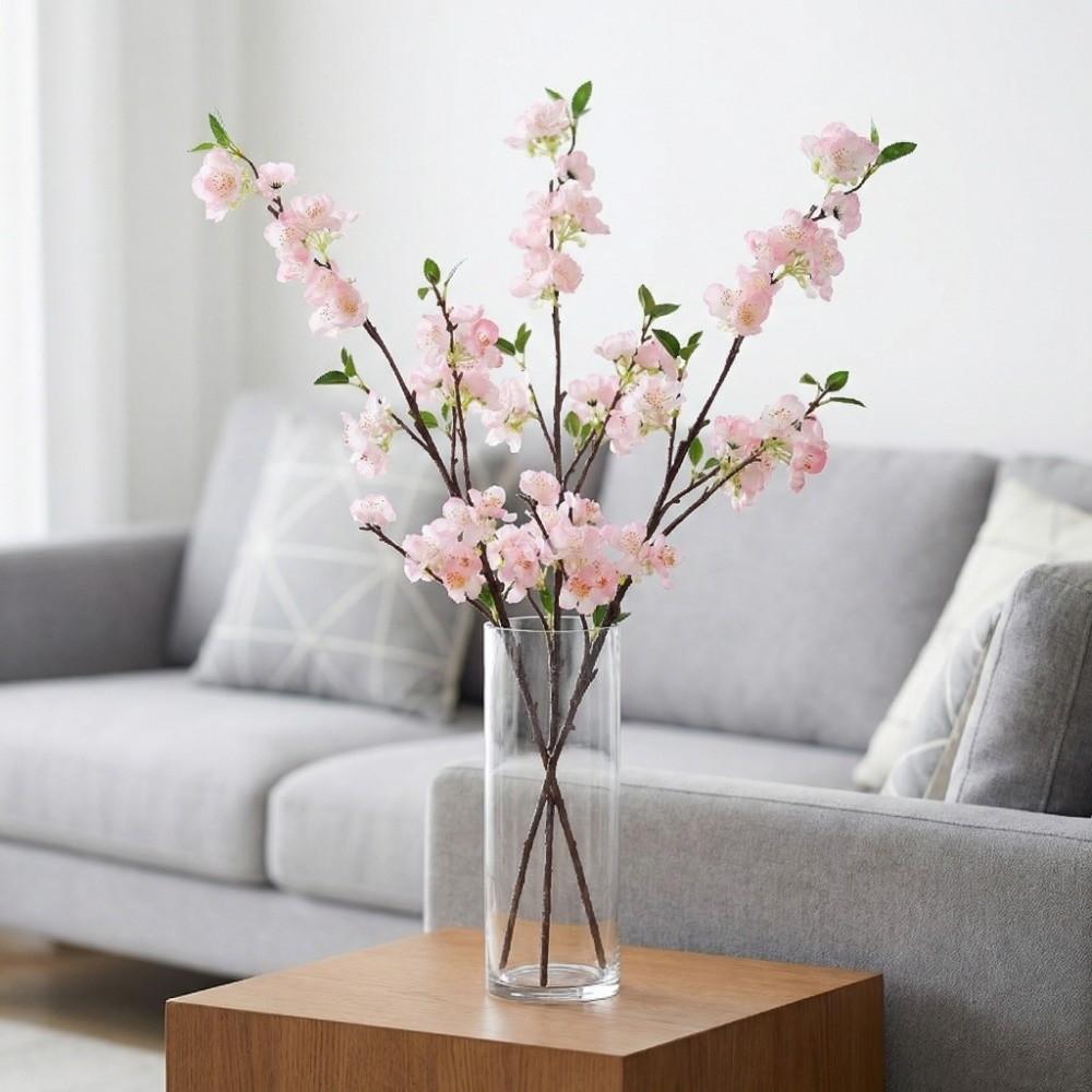 Real Touch Artificial Pear Blossom Flowers Plum Blossom Realistic Simulation Pear Blossom Luxury 91cm Fake Flower Teacher's Day