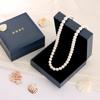 [KRKC] Pearl Necklace for Formal Occasions, 8.0mm Large Grand Premium Pearl, Perfect for Weddings, Casual Wear, Birthday Gift, Graduation Gift,