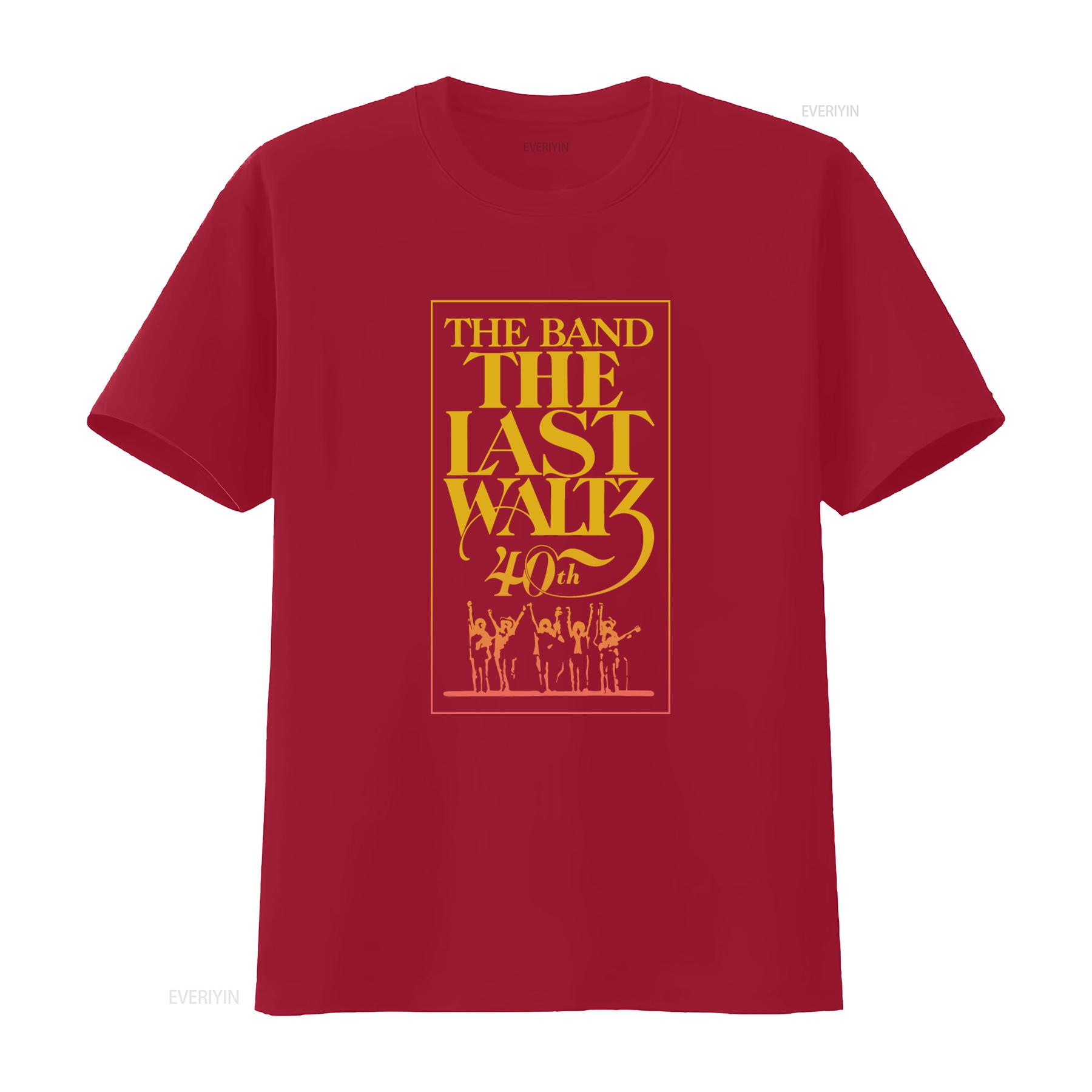 ZheXiong TEE The Band Last Waltz 40ste Verjaardag T-shirt Rockconcert Tribute vintage Gewassen heren Comfortabel Top Voor Dagelijkse Slijtage S