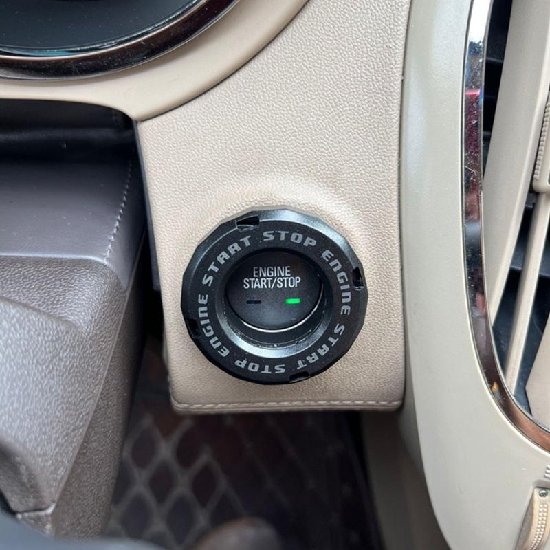 Upgrades Car Engine Start Stop Button Rings ABS Switch Protector Cover for Enhances Safety In Schools Offices & Family
