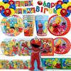 Cartoon Sesames Street Birthday Party Decorations Cookies Tableware Tablecloth Plate Napkin Balloon for Baby Shower Party Favors