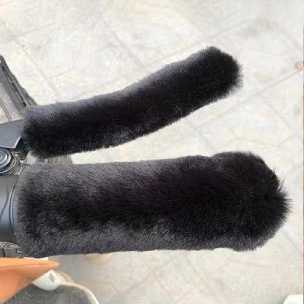 Electric Scooter Handle Cover Cold Weather Soft Thermal Motorcycle Riding Handlebar Grip Cover For Commuting Urban Riding