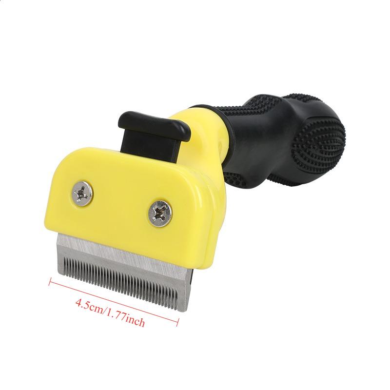 Pet Hair Remover Brush For Dogs Cats Puppy Grooming Comb Fur Removal Deshedding Tool Undercoat Rake Animal Grooming Supplies For Small Large