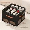 Large-Capacity Transparent Shoe Storage Box with Lid, Foldable 12-Grid Organizer, Dustproof.