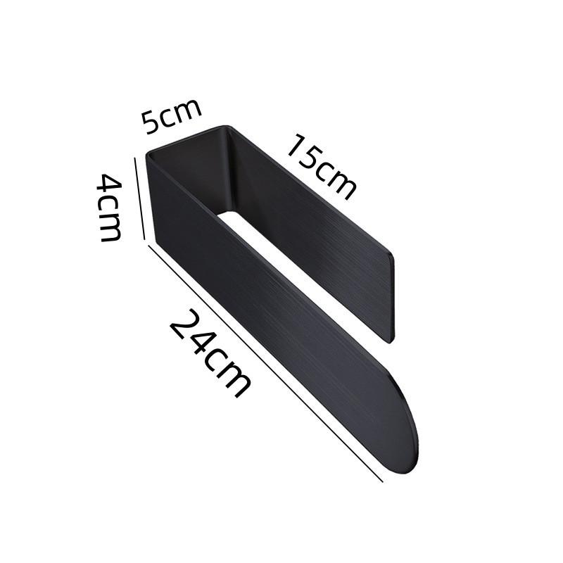 Punch-Free Single-Pole White Towel Rack Bathroom Pendant Toilet Towel Holder Silver Black Gold Dual-Use Models Available