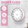 Alipis Waterproof Bathroom Clock, Suction Cup Mount, Anti-Fog Wall Clock, Shower Clock, for Washroom and Kitchen, Beige, 7.5cm (Sold Separately)