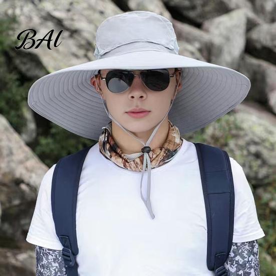 Windproof Hat for Riding Sun Men And Women, Breathable Wide Brim Fishing Outdoor Work Hat, UV Protection Cap Camping Hiking Gardening
