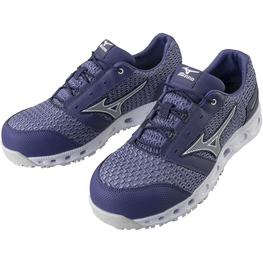 Mizuno VH11L Breathable Work and Safety Blue and Size 3E Men's All-Purpose Shoes, White, 27.5 Cm,