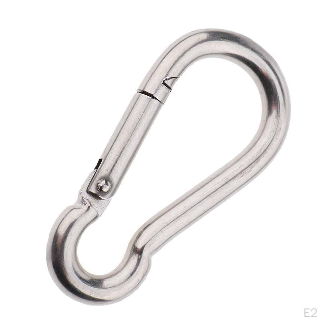 304 Stainless Steel Keychain Carabiner Clip for Kayak Fishing Dog Leash