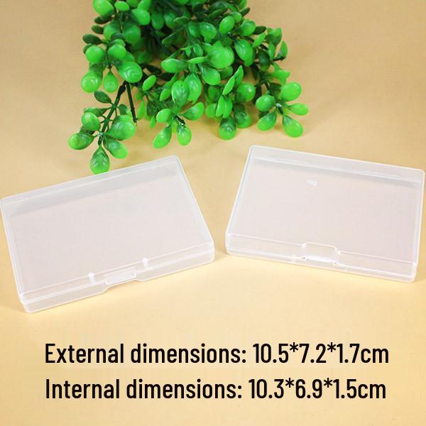 Transparent PP Rectangle Storage Box for Electronic Components
