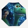 The Good Dinosaur Automatic Opening and Closing Umbrella - Small Umbrella Suitable for Various Occasions, Portable 3-Fold Small Umbrella for