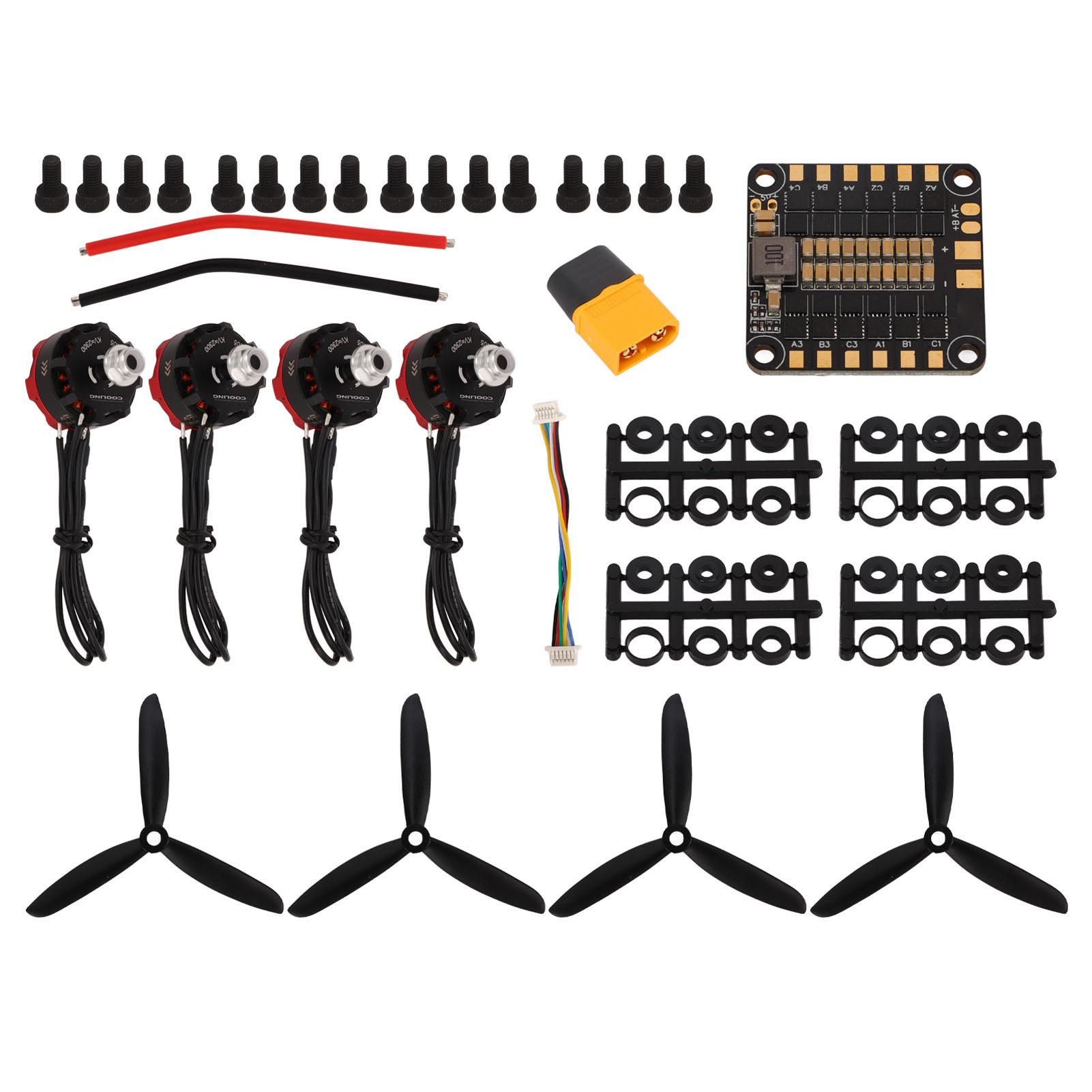 

2205 2300kv Brushless Motor 4 In 1 30A ESC 5045 Propeller Set for RC FPV Racing Helicopter Drone