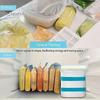 Kitchen Storage Organizer Soup Cube Freezer Mold, Large Capacity Food Bag, Bag Support Block Maker for Meal Prep Sauces Leftover Organization