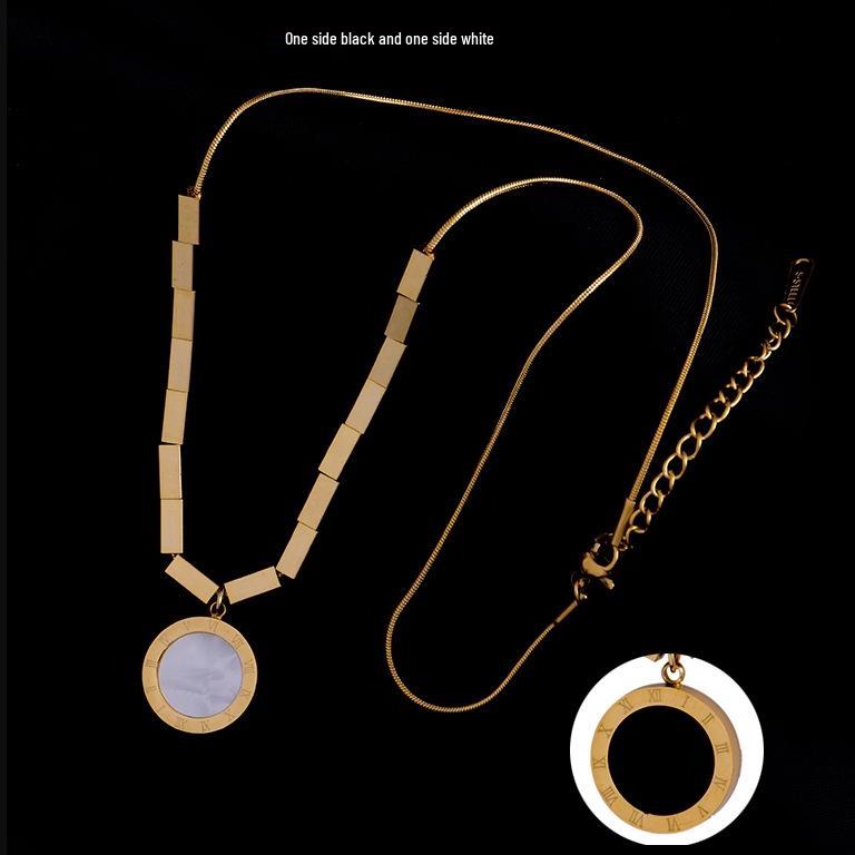B Letter Pendant Retro Sweater Chain - 2024 Trendy Hip-Hop Jewelry for Autumn/Winter