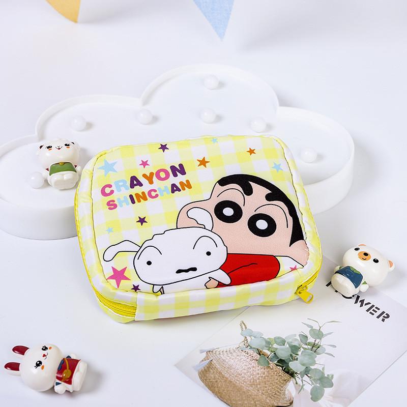 Shin Chan Crayon Compact Personal Care Bags Oxford Fabric Girl Travel Storage