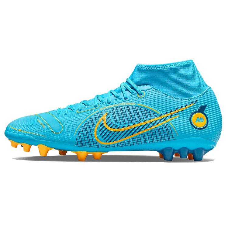 Nike Mercurial Superfly 8 Academy AG Soccer Shoes Men sneaker Light-Blue DJ2866-484