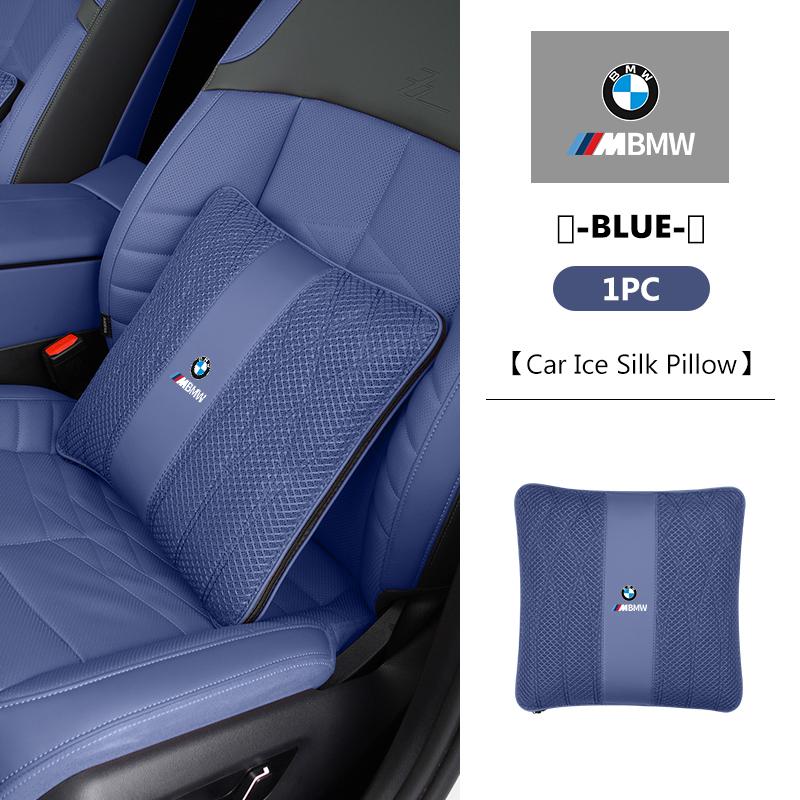 

For BMW Car Headrest Pillow Cushion Lumbar Lce Silk Fabric Sofa Pillow Quilt G30 G20 M3 M5 E91 E92 E93 E36 E70 X3 X4 X5 X1 E39
