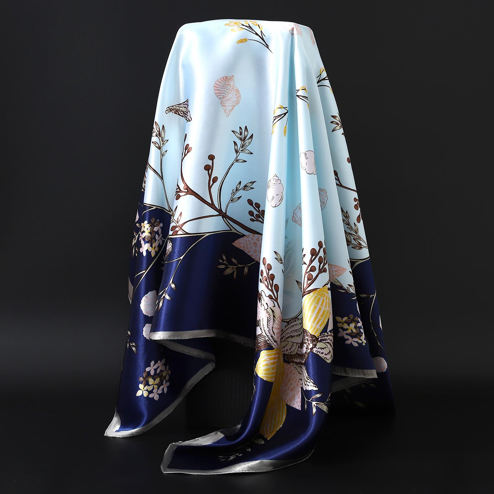 Весна Новые Универсальные Большие Кешью 90 Квадратные Платки Классические Ретро Принт