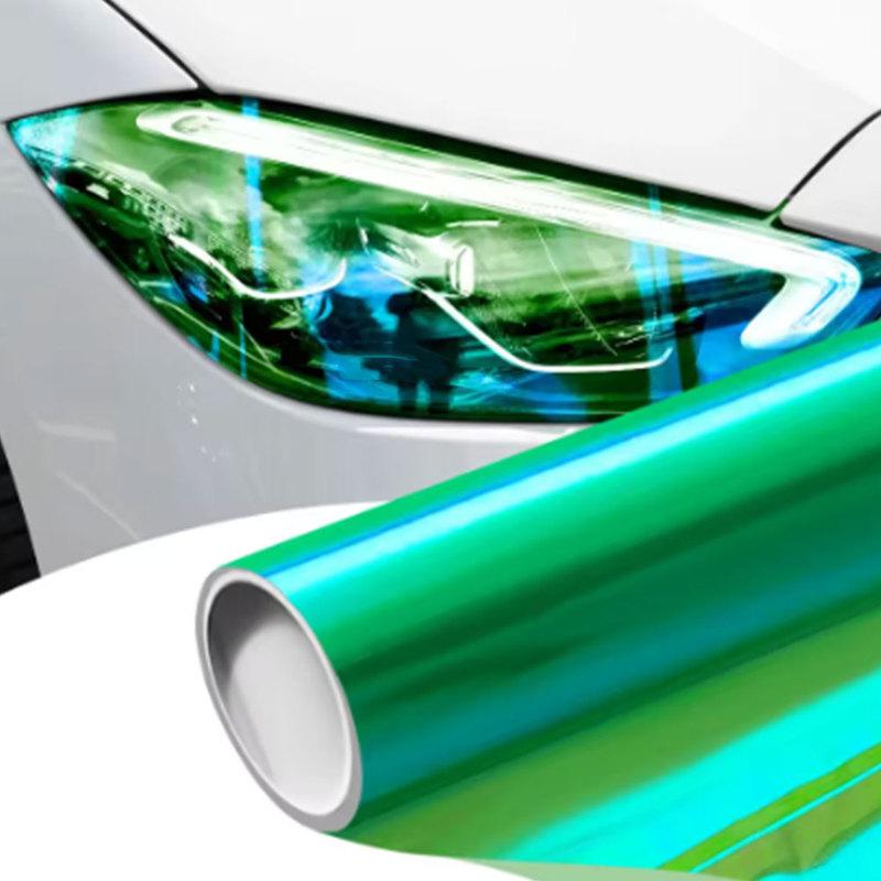 Autoscheinwerferfolie Schutz Grün Getönte Folie PVC-Material Farbwechselnde Vinylfolie Rücklichtaufkleber für Fahrzeugstyling