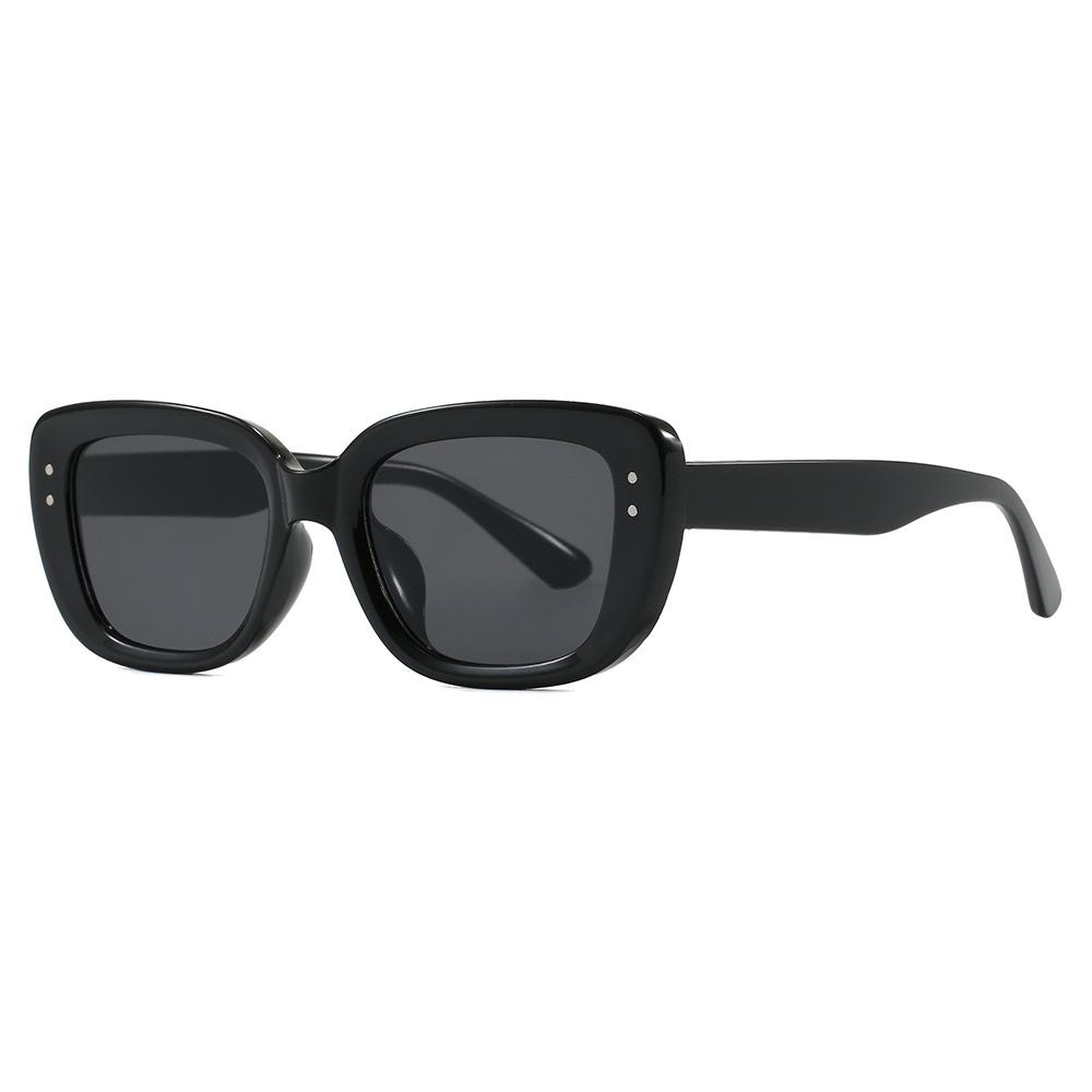 Fashion plain square rice nails simple sunglasses, European and American retro ins Internet celebrity trend sunscreen sunglasses