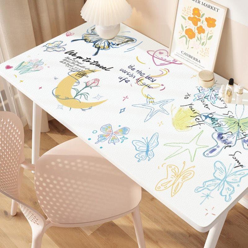 1pcs Desk Pad, Student Girl, No Wash, Waterproof Desk Pad, Study Desk, High Aesthetics, Dressing Table, Makeup Tablecloth
