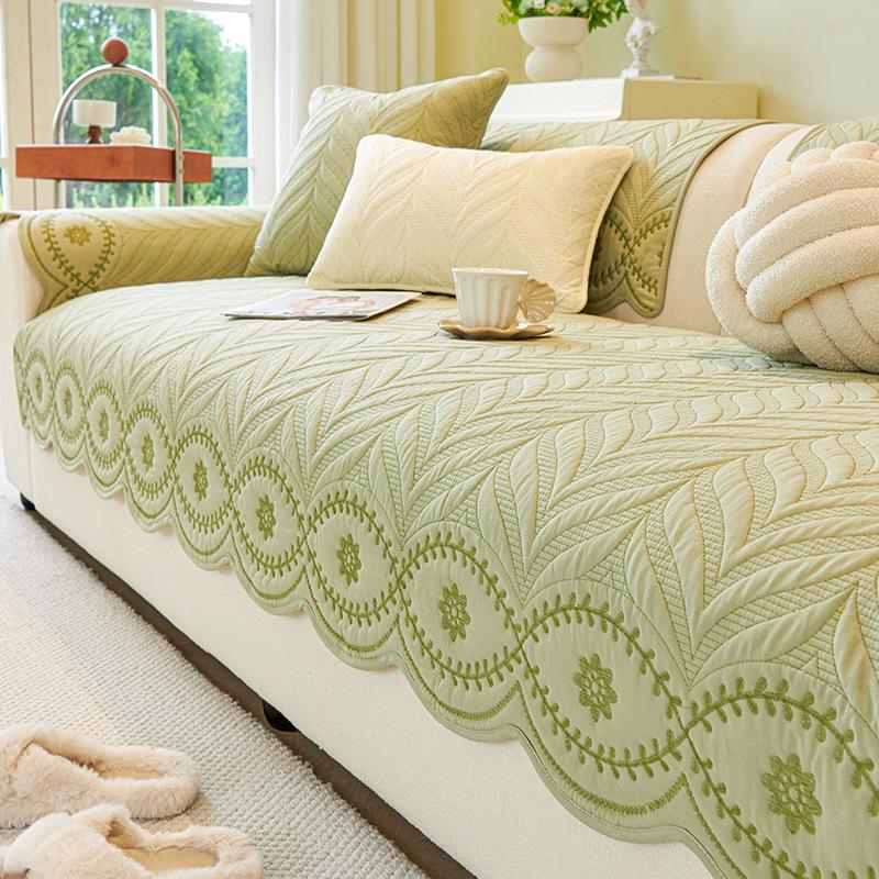 

Новая подушка для дивана из чистого хлопка 2025 года, универсальная нескользящая подушка для сиденья на все четыре сезона, чехол в кремовых тонах, люксовый, высокого класса, устойчивый к царапинам от кошек 45 * 45cm pillow cover