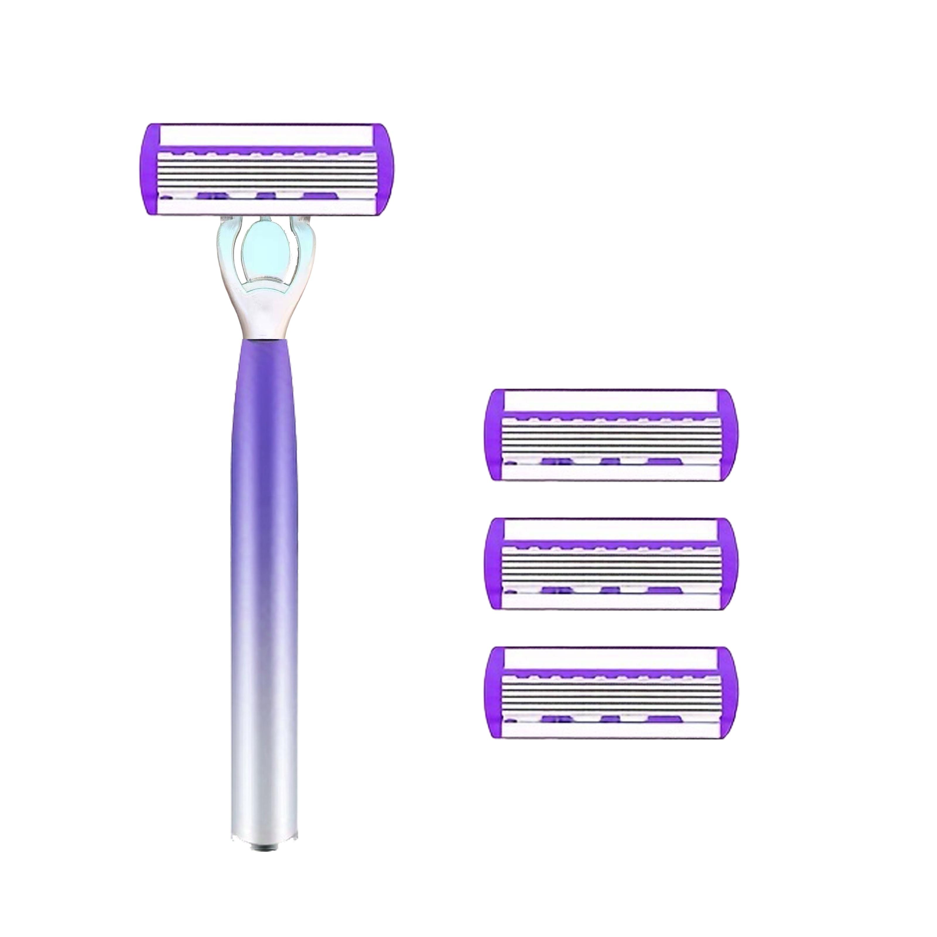 

Razor Classic 6 Edge Safety Razor for Mens Shaving&Womens Hair Removal 27 Shaving Blades Manual Shaver safety razor