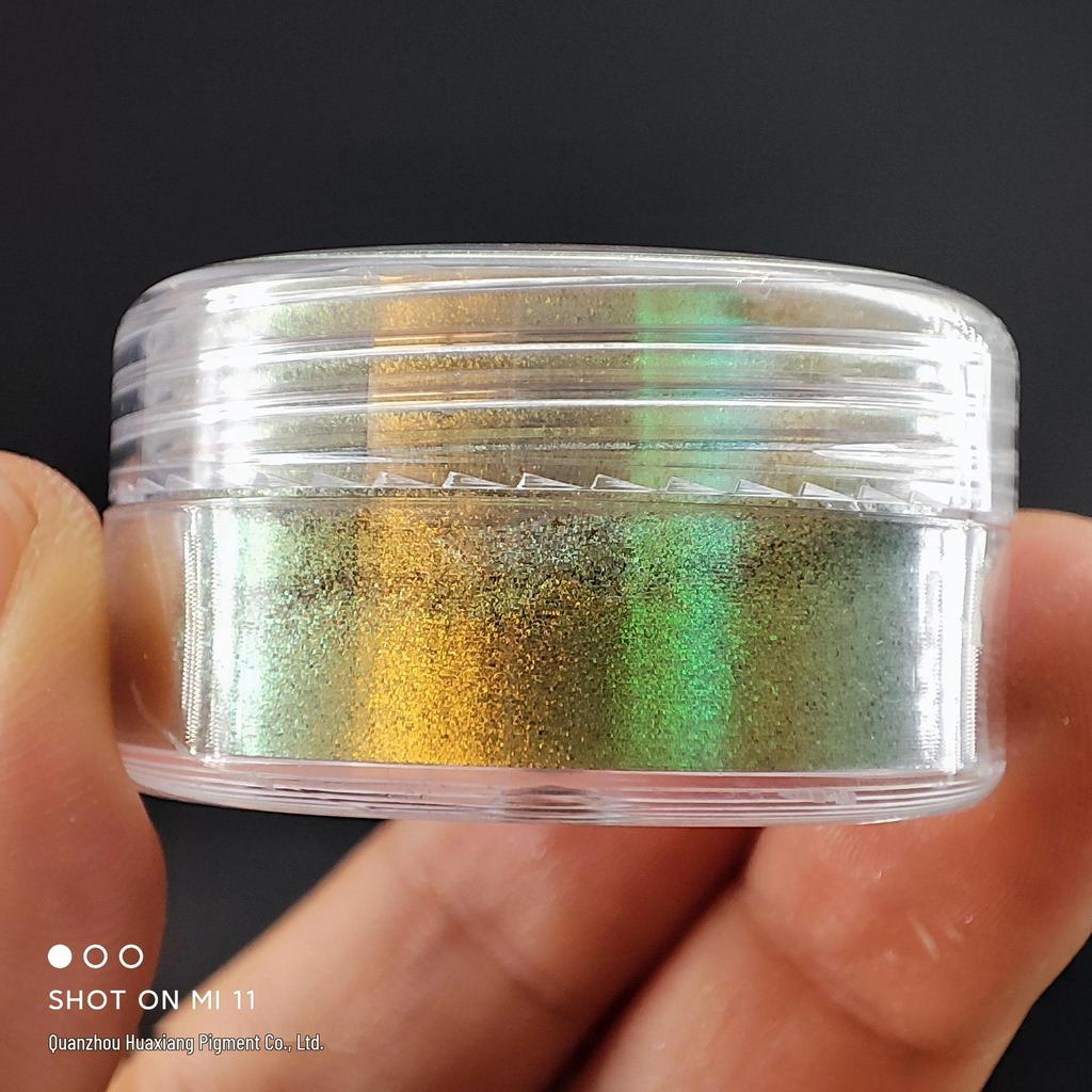 Chamäleon Farbwechselndes Nagel- & Augen-Glitzerpuder-Set