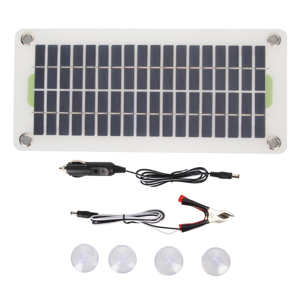 Přenosný solární panel 12V 30W Vodotěsný USB Polykrystalický solární panel Nabíjecí sada Pro auto Dodávku