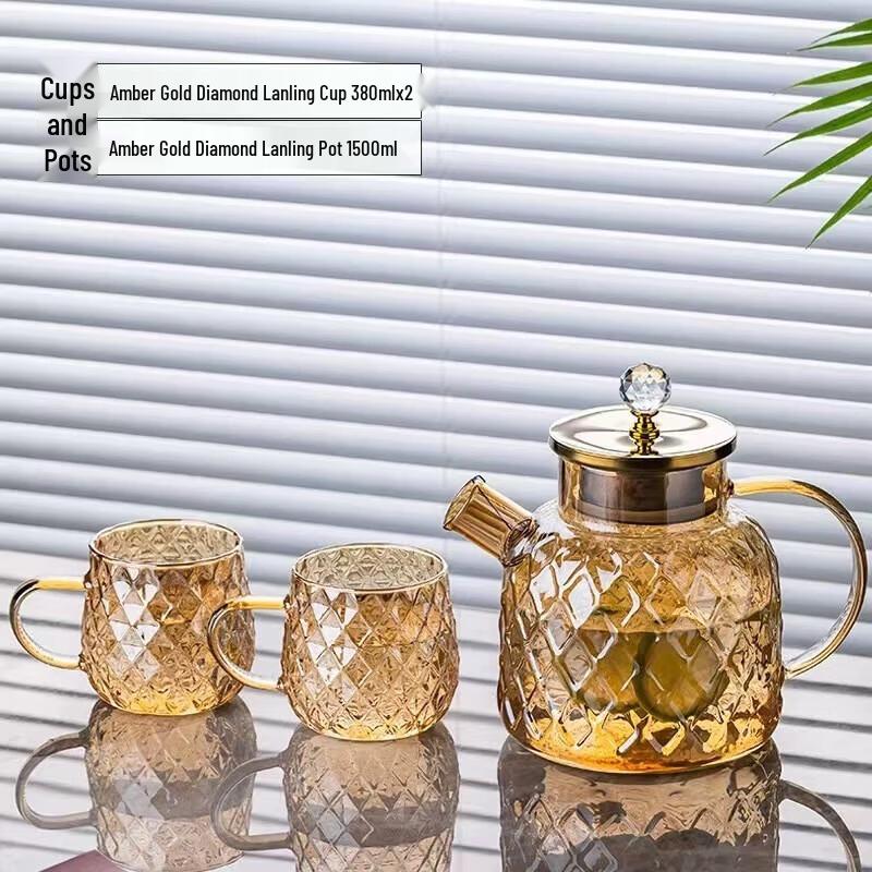 Baiduoyang 1500ml High Borosilicate Glass Pitcher Set