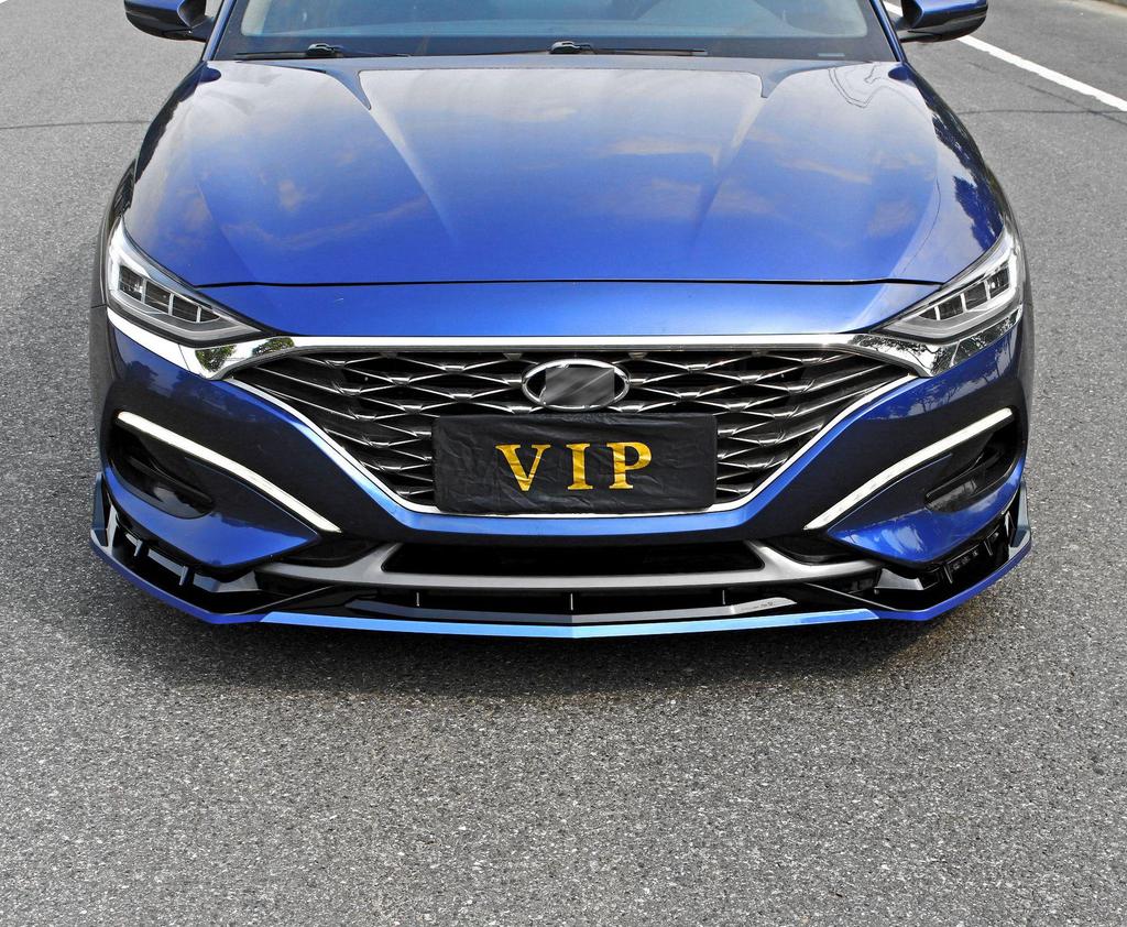 Modern Fiesta Front Lip & Rear Spoiler Kit: Combat Style Splitter, Louvers, and Bumper Protectors