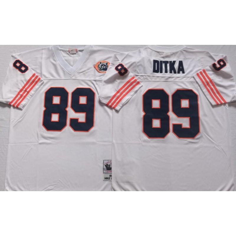 Maglia da Rugby Retro Chicago Bears Uomo Donna Misto Cotone Ricamata Abbigliamento per tifosi sportivi Fitness all'aperto Supporto di squadra