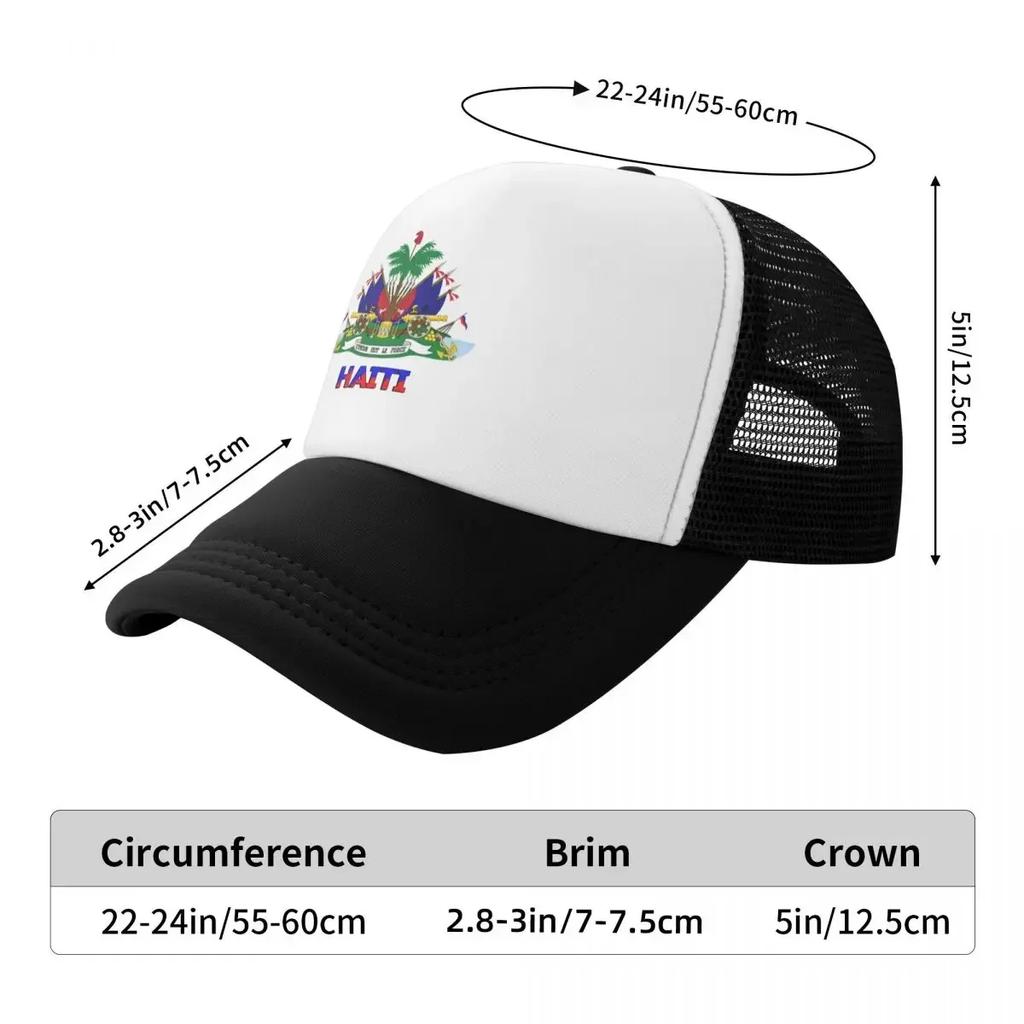 Haiti Sport Mesh Baseball Caps Women Printing Male Beach Dad Hat Snapback Cap