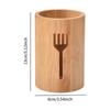 Drain Bamboo Silverware Organizer Utensil Holder Kitchen Countertop Chopstick Tube Hotel Restaurant Tableware Storage Bucket