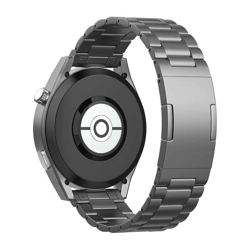 For Huawei Watch GT 4 46mm/GT 3 46mm/GT 2 46mm Titanium Alloy Watch Band 22mm 3-Bead Strap