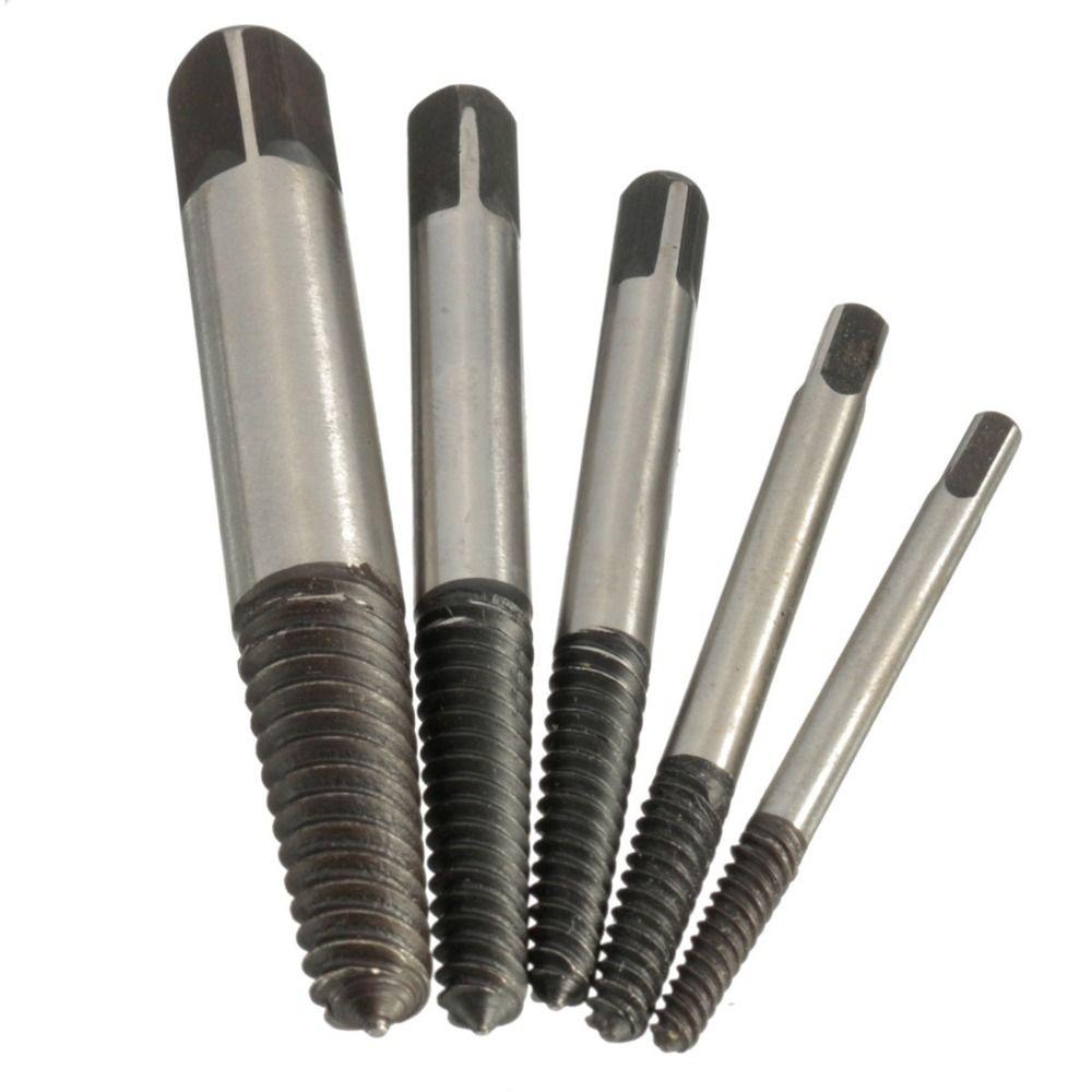 6pcs Convenient Broken Screw Extractor Efficient Drill Bit Set Wear-resisting Bolt Remover  Valve