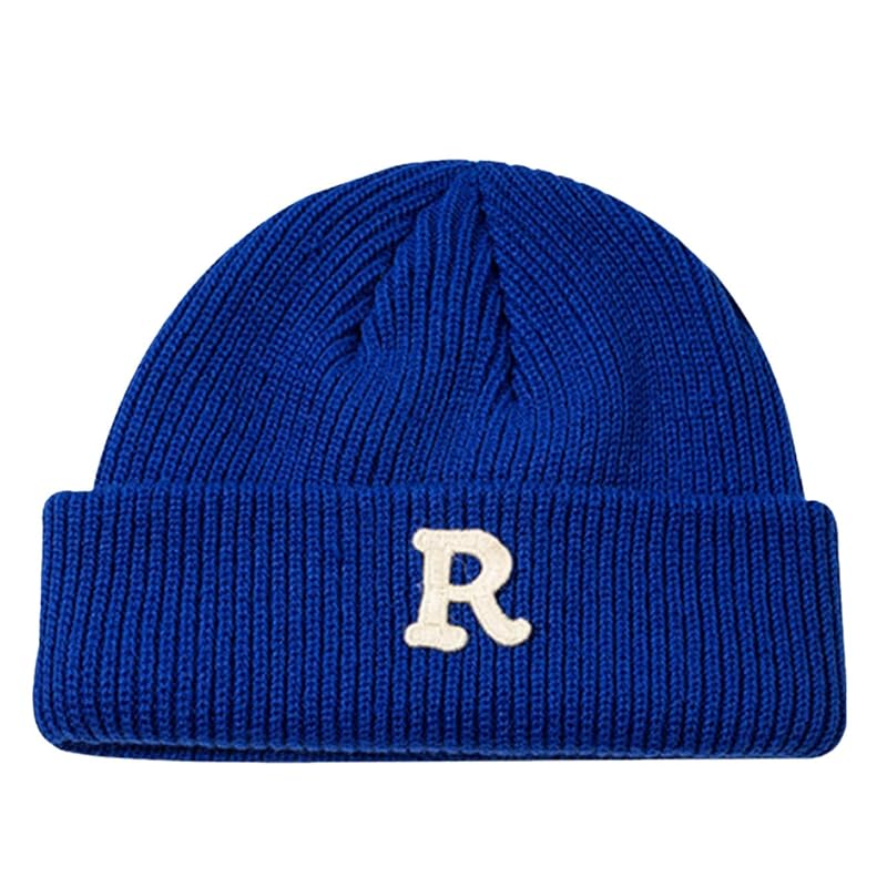 

[White Fang] hat beanie knit hat simple Fashionable outdoor natural men s ladies CZ467 (Blue)