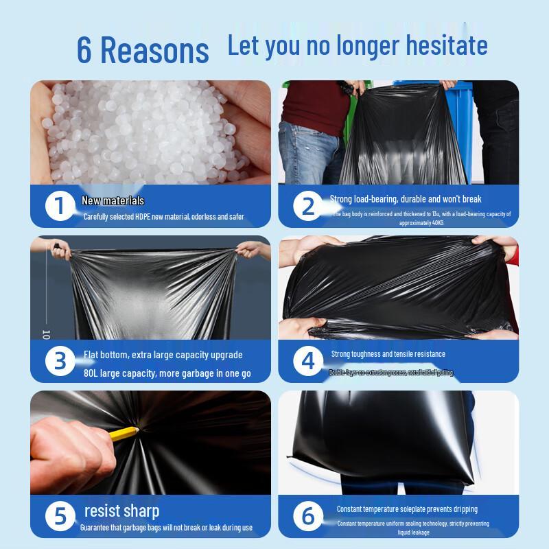 Heavy-Duty Commercial Garbage Bags