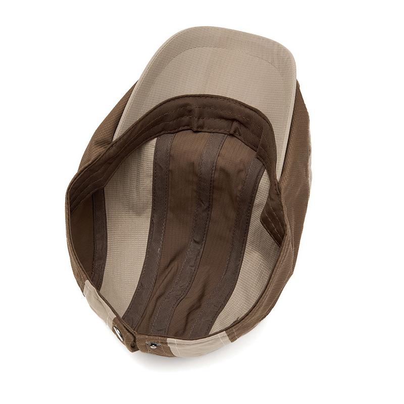 Contrast Quick-Drying Forward Hat Men's Summer Thin Breathable Beret British Newspaper Boy Hat Paintsman Hat
